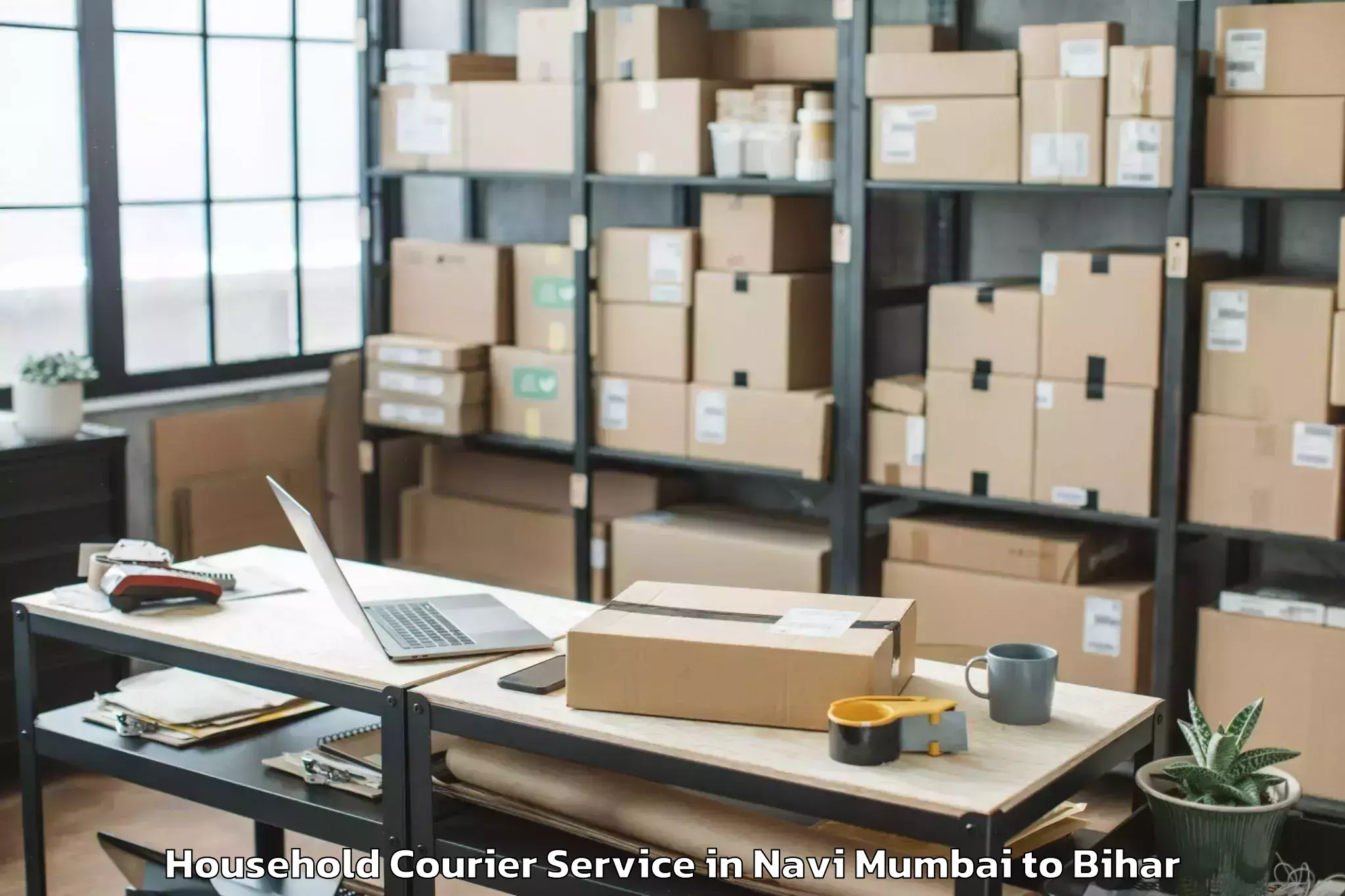 Top Navi Mumbai to Chhaurahi Household Courier Available